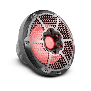 DS18 CF-10SUB NXL 10" Marine Subwoofer With LED RGB Lights 300 Watts Rms SVC 4-Ohm -Black Carbon Fiber
