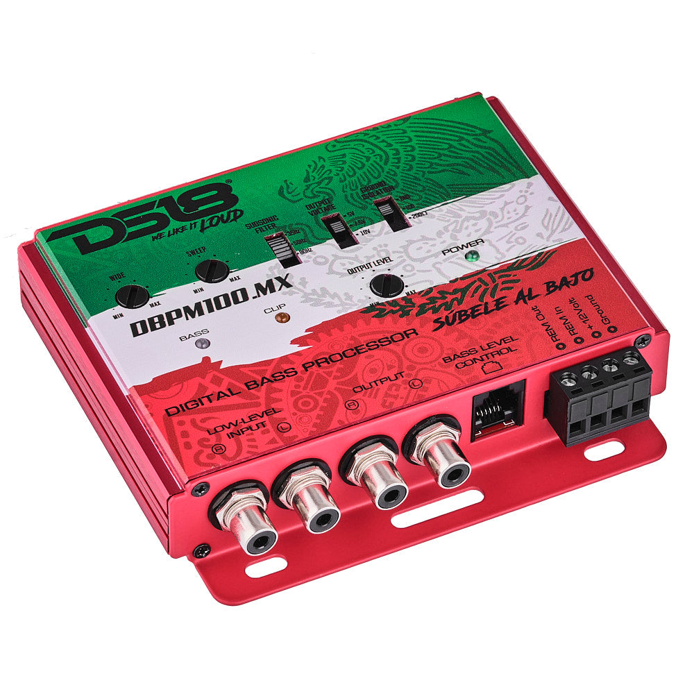 DS18 DBPM100.MX Digital Bass Processor 2-Channel Pre-Amp Input / Output - Mexico Design