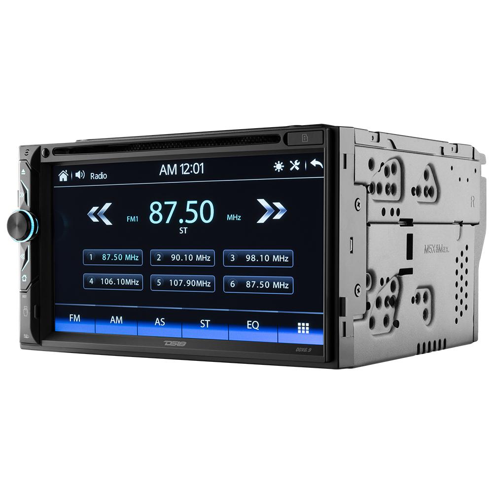 DS18 DDX6.9 6.9" Touchscreen Double-DIN Headunit with DVD, Bluetooth, USB and Mirror Link