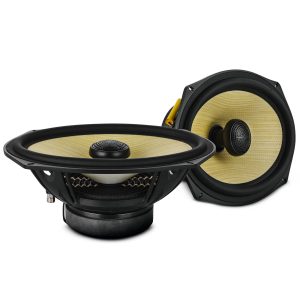 DS18 DXQ6.9CX DXQ 6x9" 2-Way Coaxial Speaker with Yellow Straw and Composite Foam Cone | 150W RMS 4-Ohm