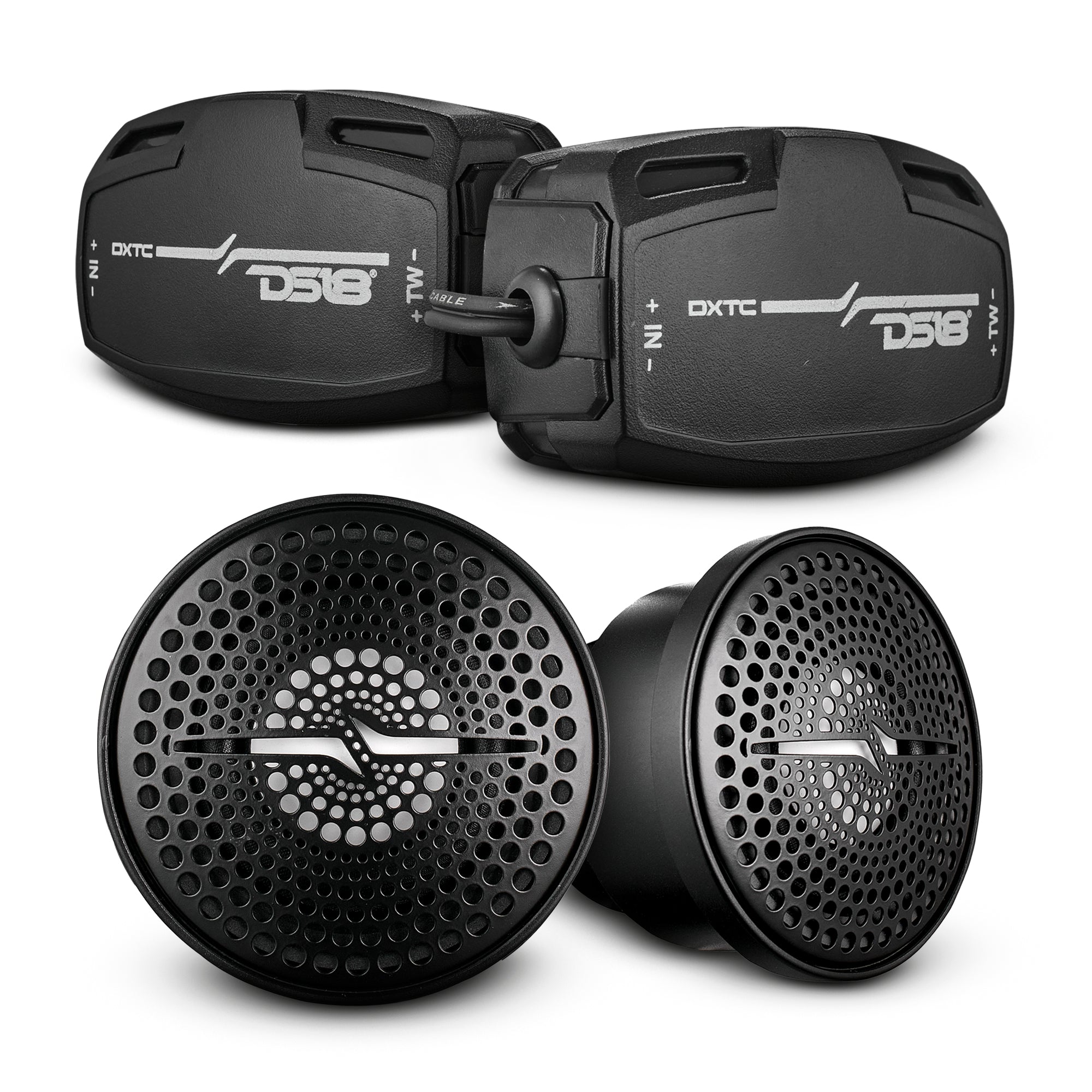 DS18 DXTC 2" Encapsulated Dome Tweeter With Ceramic Diaphragm & External Crossover