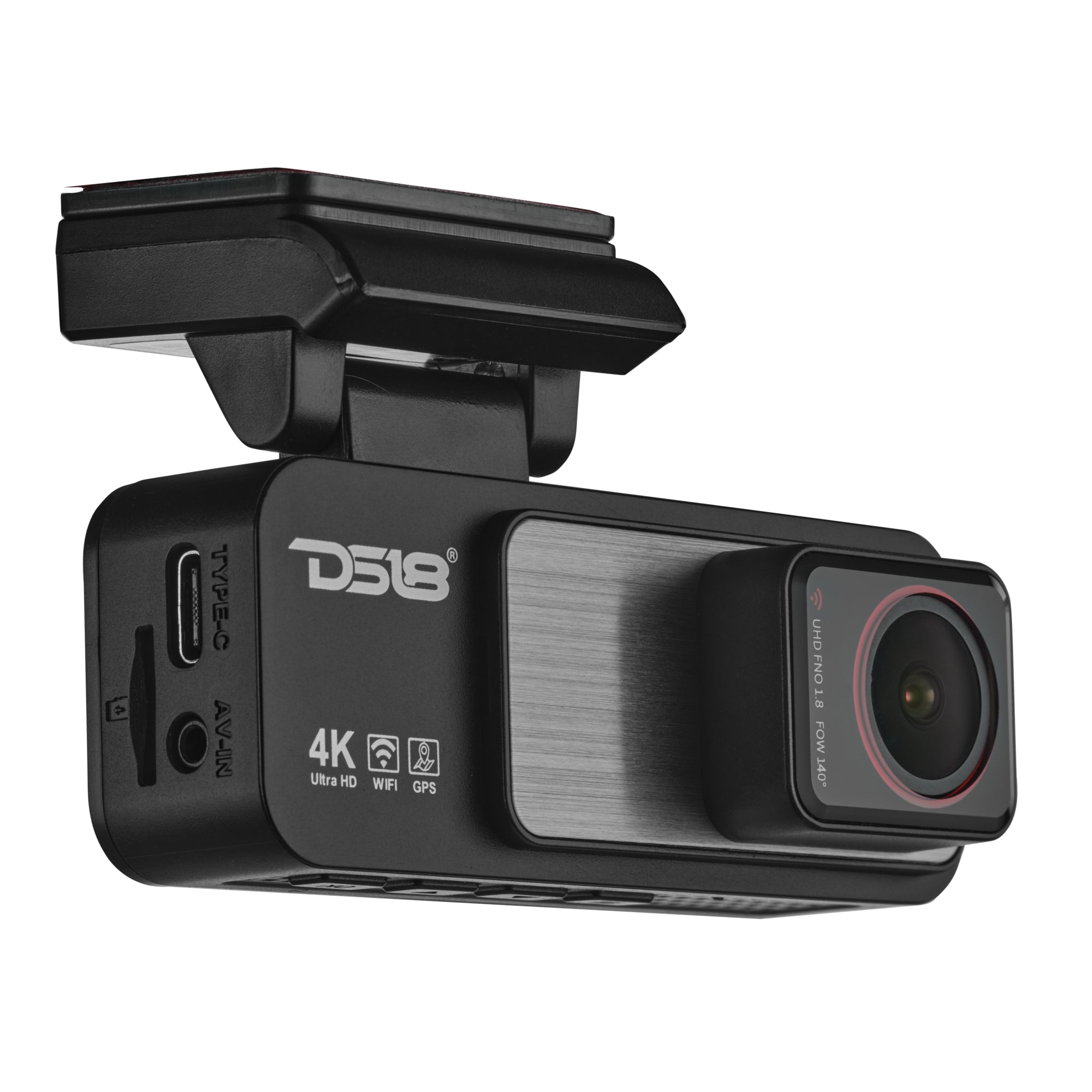 DS18 EAGLE-M2 4K Dual Dash Camera with Wi-Fi, GPS, Parking Monitor, and 3.2” IPS Display (Front & Rear Cameras)