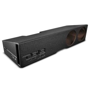 DS18 EBM-FFPCHEVY19-2X10 Subwoofer Enclosure for 2019-2024 Chevy Silverado and GMC Sierra 1500/2500/3500, Dual 10" Under Rear Seat Front-Fi…