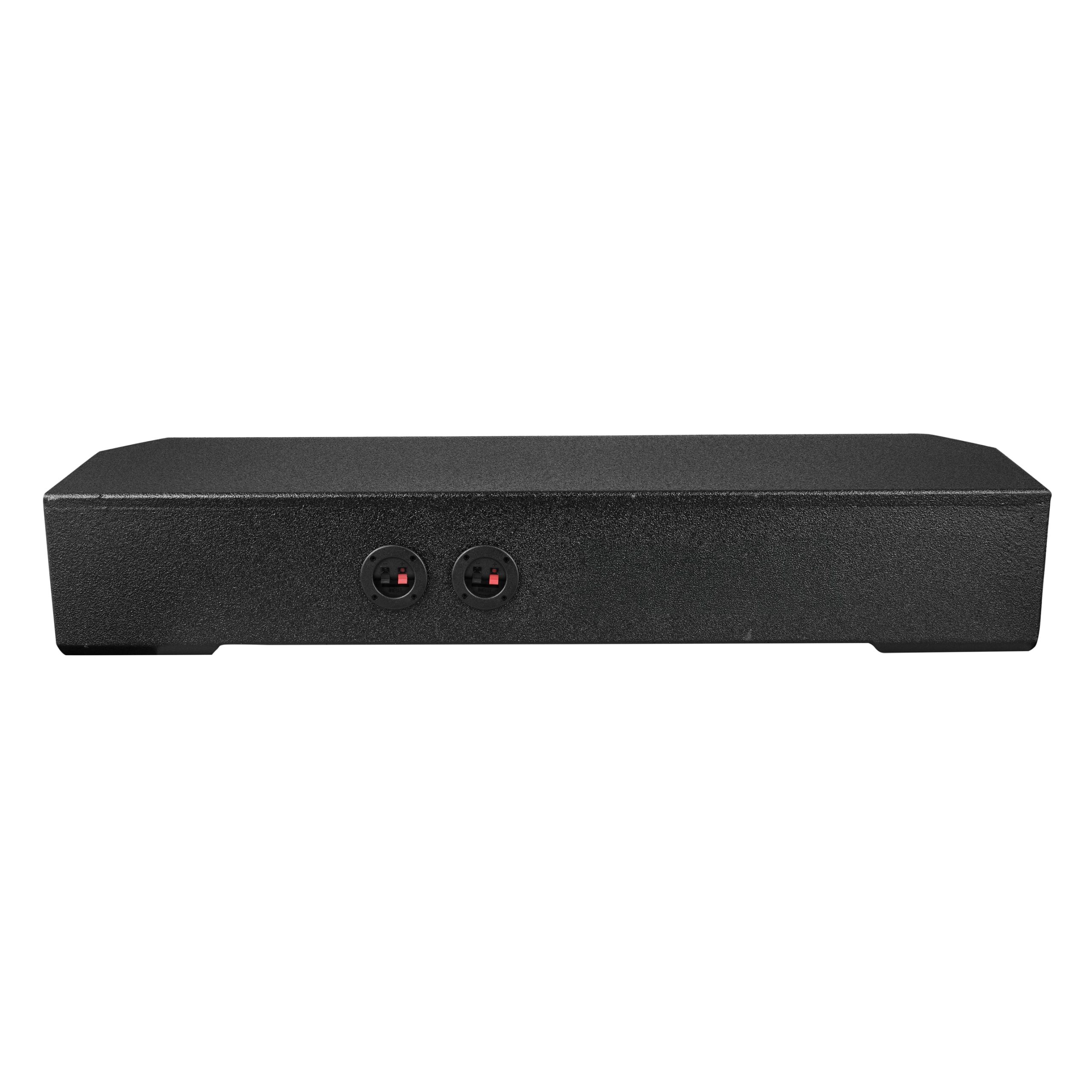 DS18 EBM-FFPUNI-2X8 Subwoofer Enclosure for Dual 8" Subwoofers, Under Rear Seat Front-Fire Ported Box for Trucks