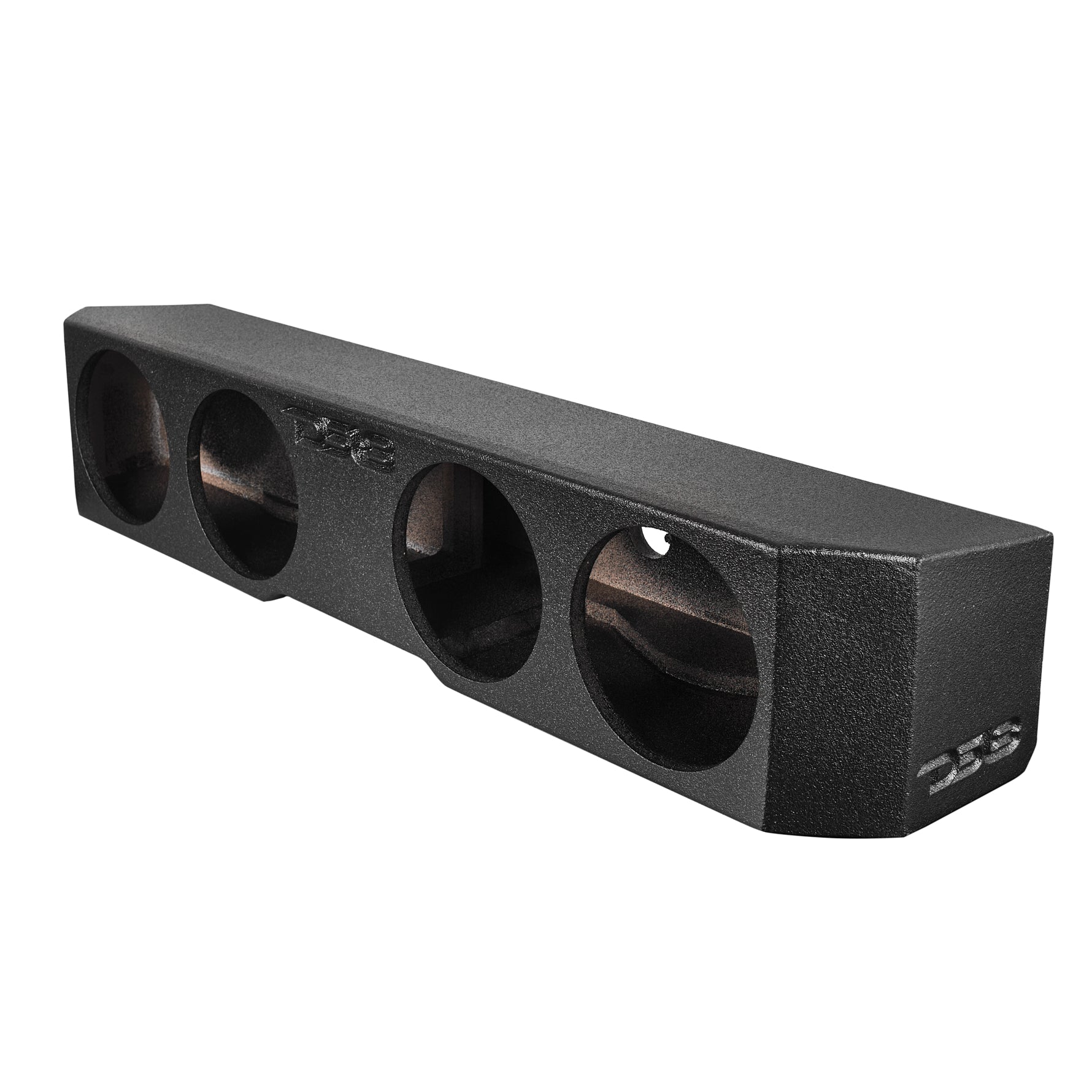 DS18 EBM-FFPUNI-4X8 Subwoofer Enclosure for four 8" Subwoofers, Under Rear Seat Front-Fire Ported Box for Trucks