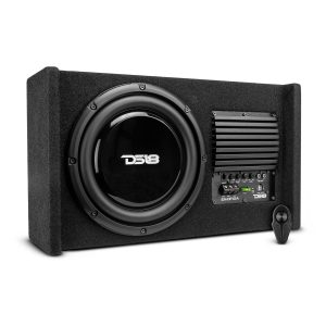DS18 EN-DF10A 10" Loaded Amplified Shallow Down Fire Subwoofer Enclosure 250 Watts Rms