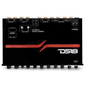 DS18 EQX7 High Volt 7-Band Equalizer with High Level Input and Auto Turn On