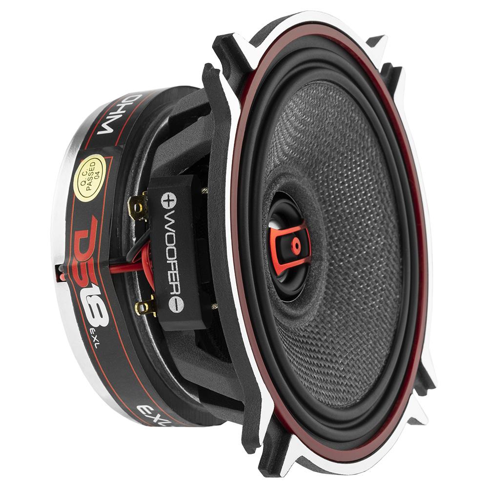 DS18 EXL-SQ4.0 EXL 4" 2-Way Coaxial Speaker with Fiber Glass Cone | 60W RMS 3-Ohm
