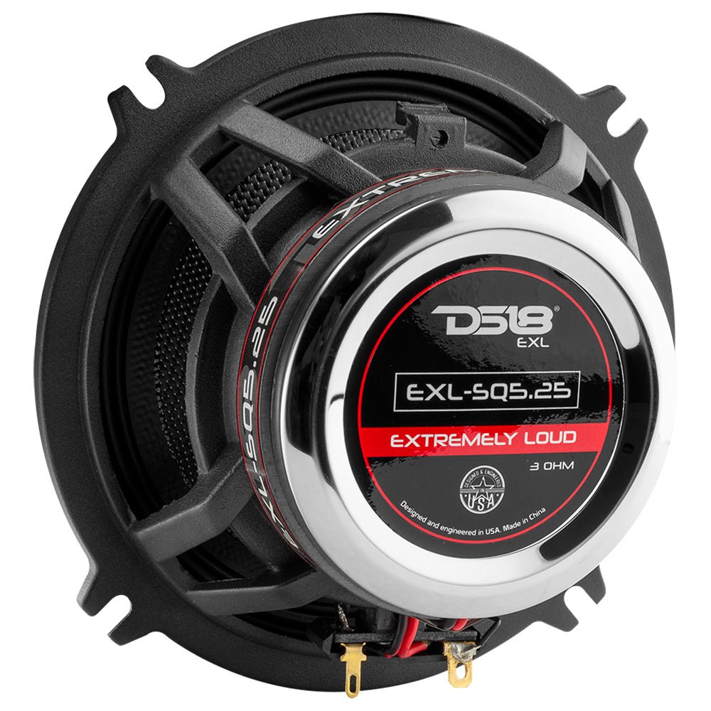 DS18 EXL-SQ5.25 EXL 5.25" 2-Way Coaxial Speaker with Fiber Glass Cone | 80W RMS 3-Ohm