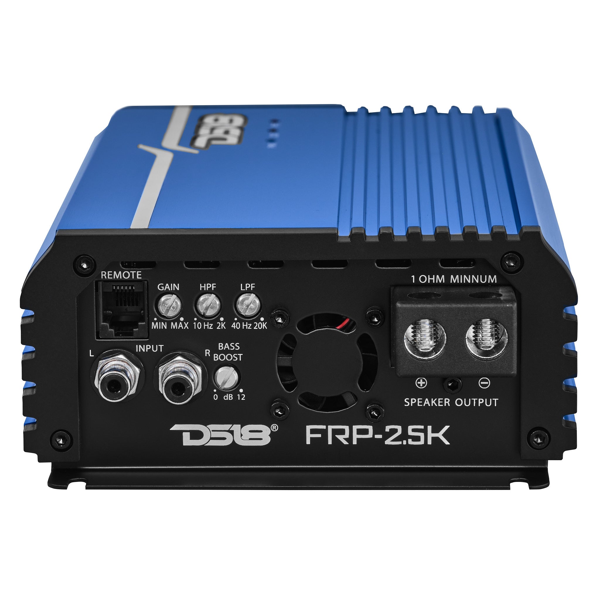 DS18 FRP-2.5K/BL FRP Compact Full-Range Class D 1-Channel Amplifier 2,500 Watts Rms @ 1-Ohm
