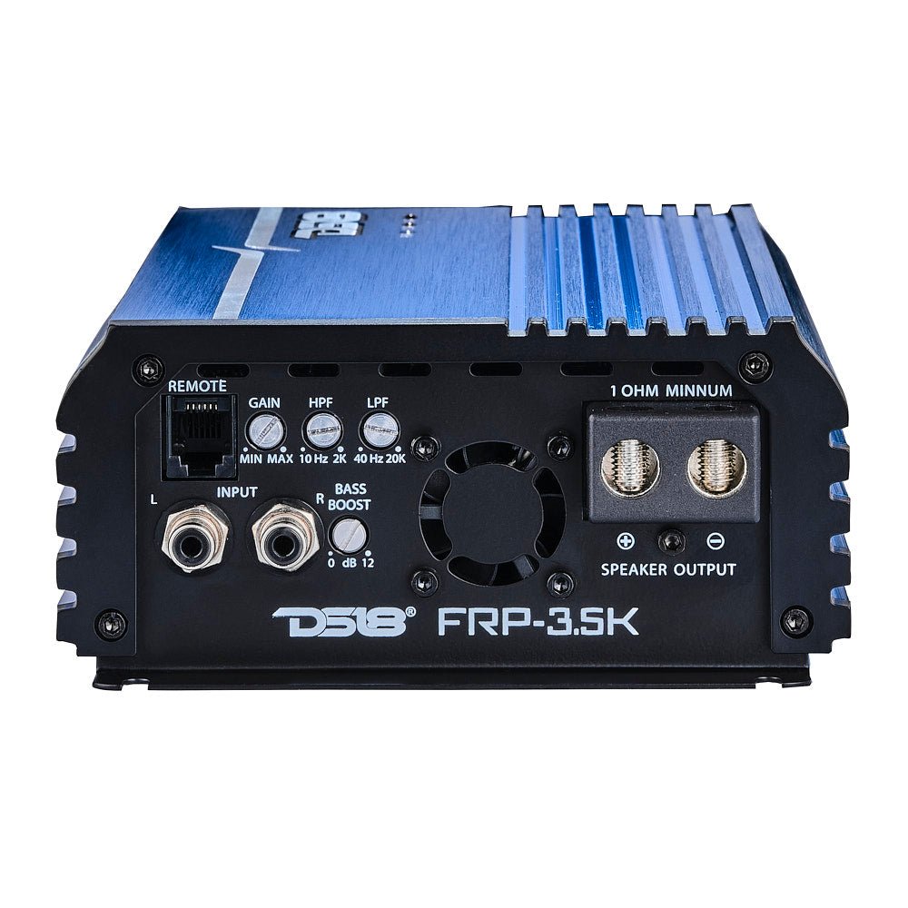 DS18 FRP-3.5K/BL FRP Compact Full-Range Class D 1-Channel Amplifier 3,500 Watts Rms @ 1-Ohm