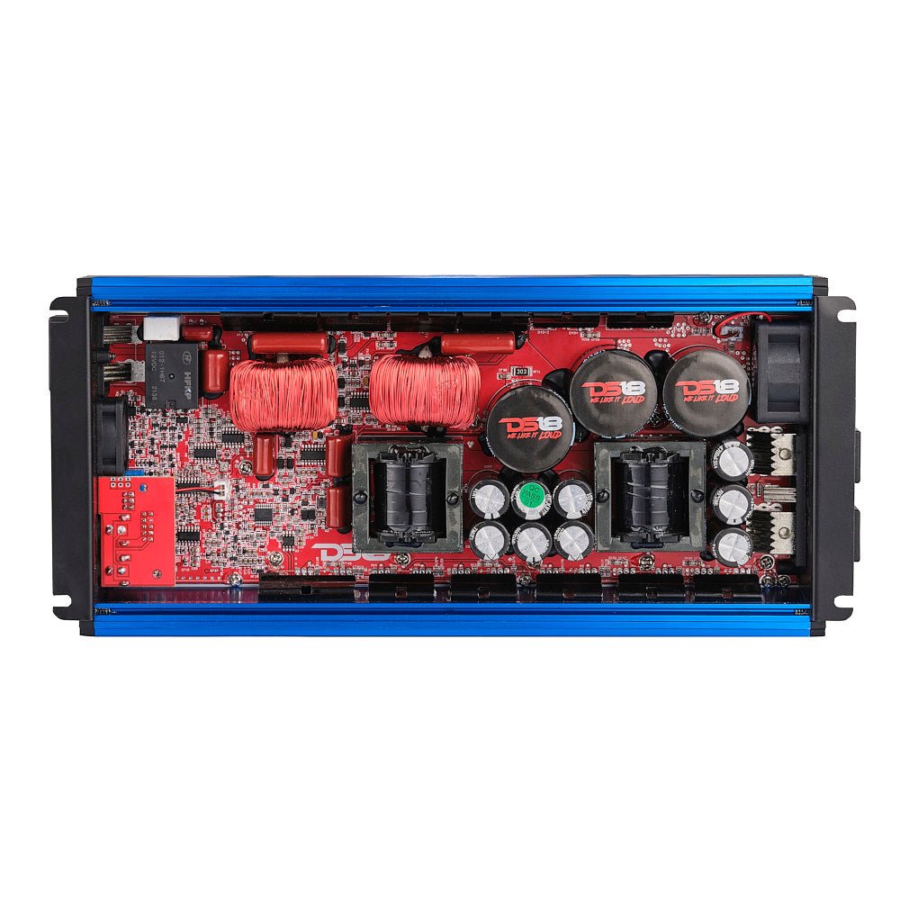 DS18 FRP-5K/BL FRP Compact Full-Range Class D 1-Channel Amplifier 5,000 Watts Rms @ 1-Ohm