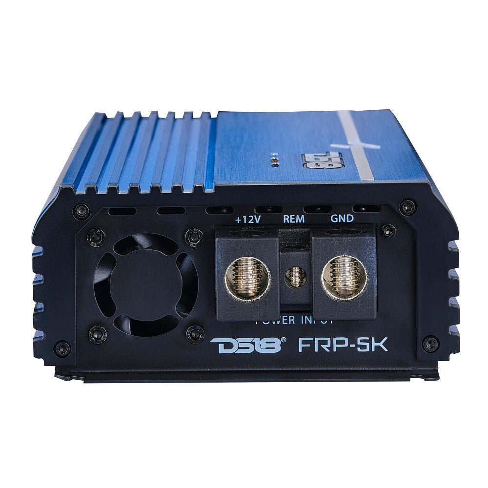 DS18 FRP-5K/BL FRP Compact Full-Range Class D 1-Channel Amplifier 5,000 Watts Rms @ 1-Ohm