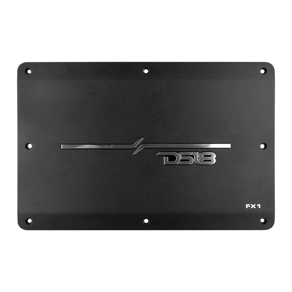 DS18 FX1 Flush Mount / Surface Mount 1 Channel Monoblock Class D Amplifier With Acrylic Cover for Custom Installation 1 X 900 Watts RMS @ 1…