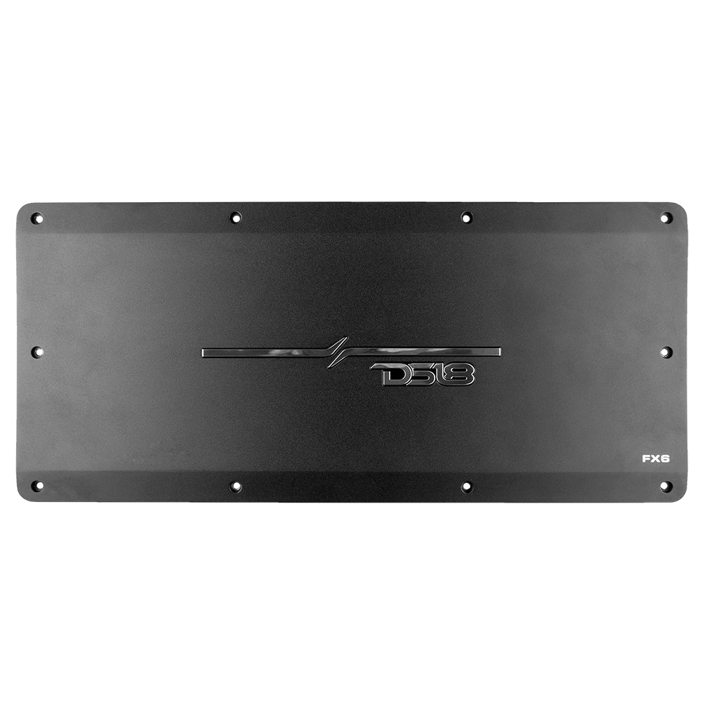 DS18 FX6 Flush Mount / Surface Mount 6 Channel Class D Amplifier With Acrylic Cover for Custom Installation 6 X 180 Watts RMS @ 4 Ohm