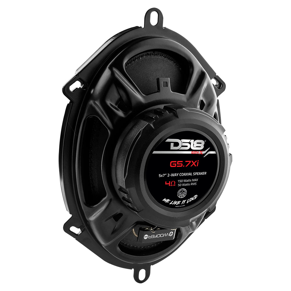 DS18 G5.7XI GEN-X 5x7" 2-Way Coaxial Speakers 50 Watts Rms 4-Ohm