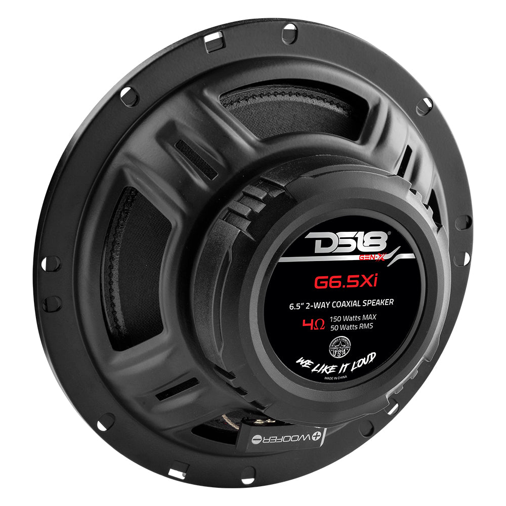 DS18 G6.5XI GEN-X 6.5" 2-Way Coaxial Speakers 50 Watts Rms 4-Ohm