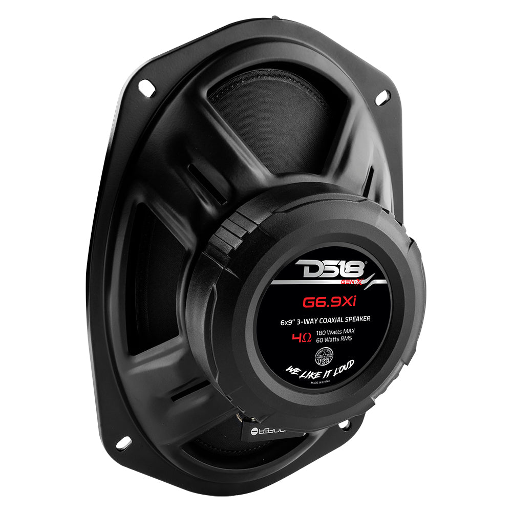 DS18 G6.9XI GEN-X 6x9" 3-Way Coaxial Speakers | 60W RMS 4-Ohm