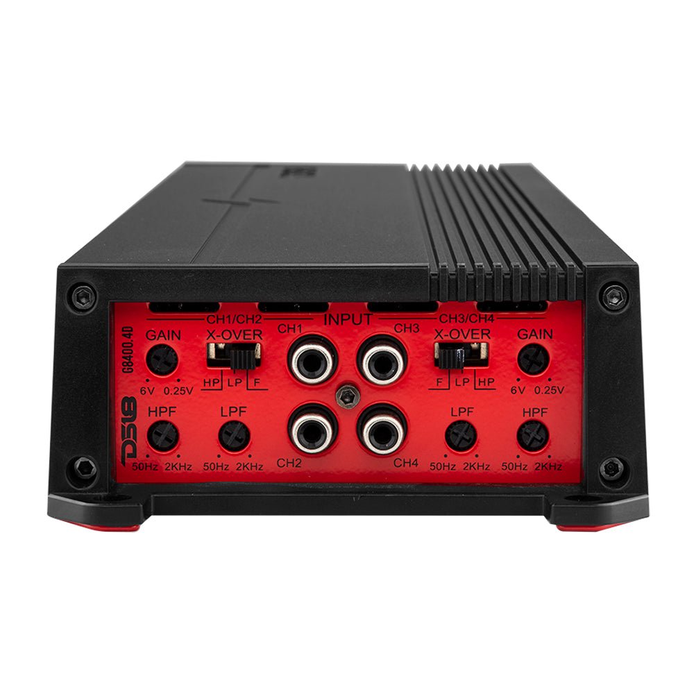 DS18 G8400.4D GEN-X Full-Range Class D 4-Channel Amplifier | 4 x 700W RMS @ 4-Ohm