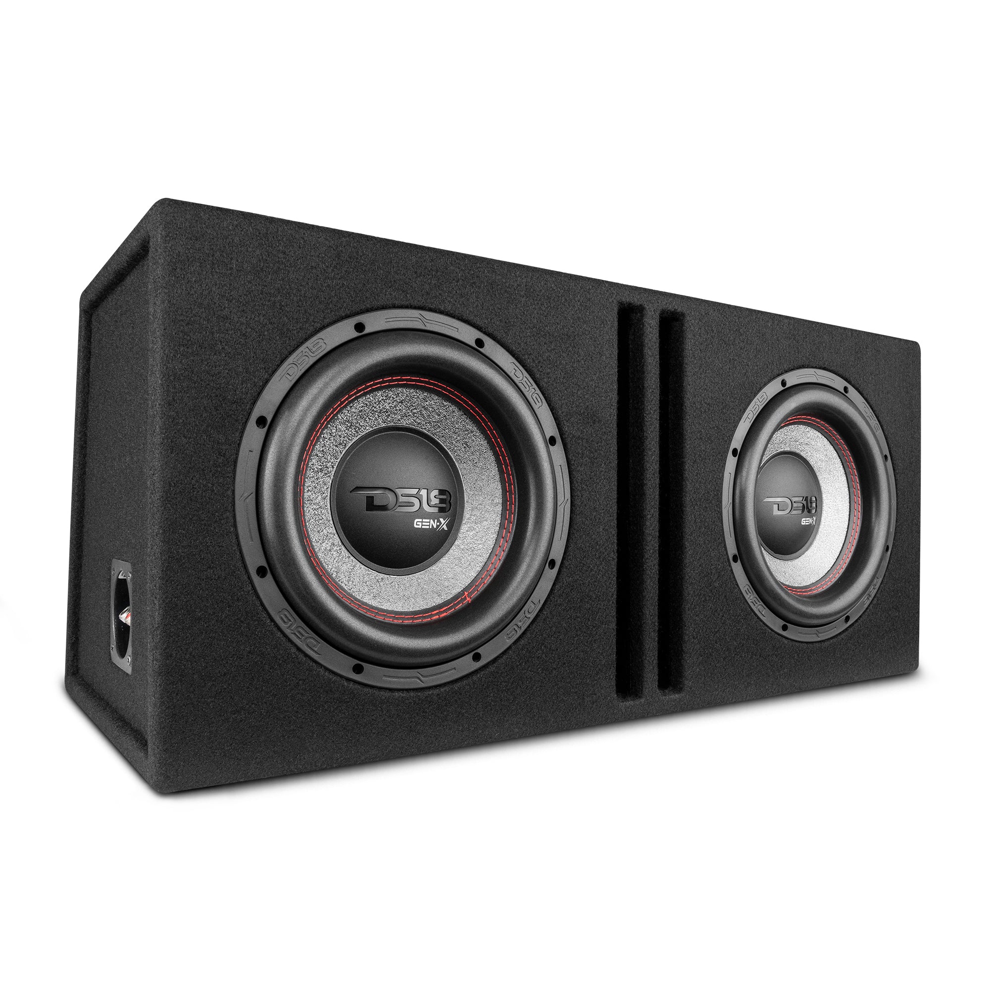 DS18 GEN-X210LD Dual 10" Loaded Subwoofer Ported Enclosure With GEN-X104D 800 Watts RMS