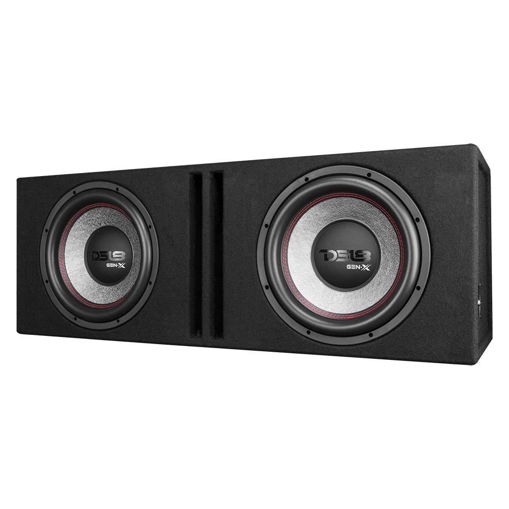 DS18 GEN-X212LD Dual 12" Loaded Subwoofer Ported Enclosure With GEN-X124D 900 Watts RMS