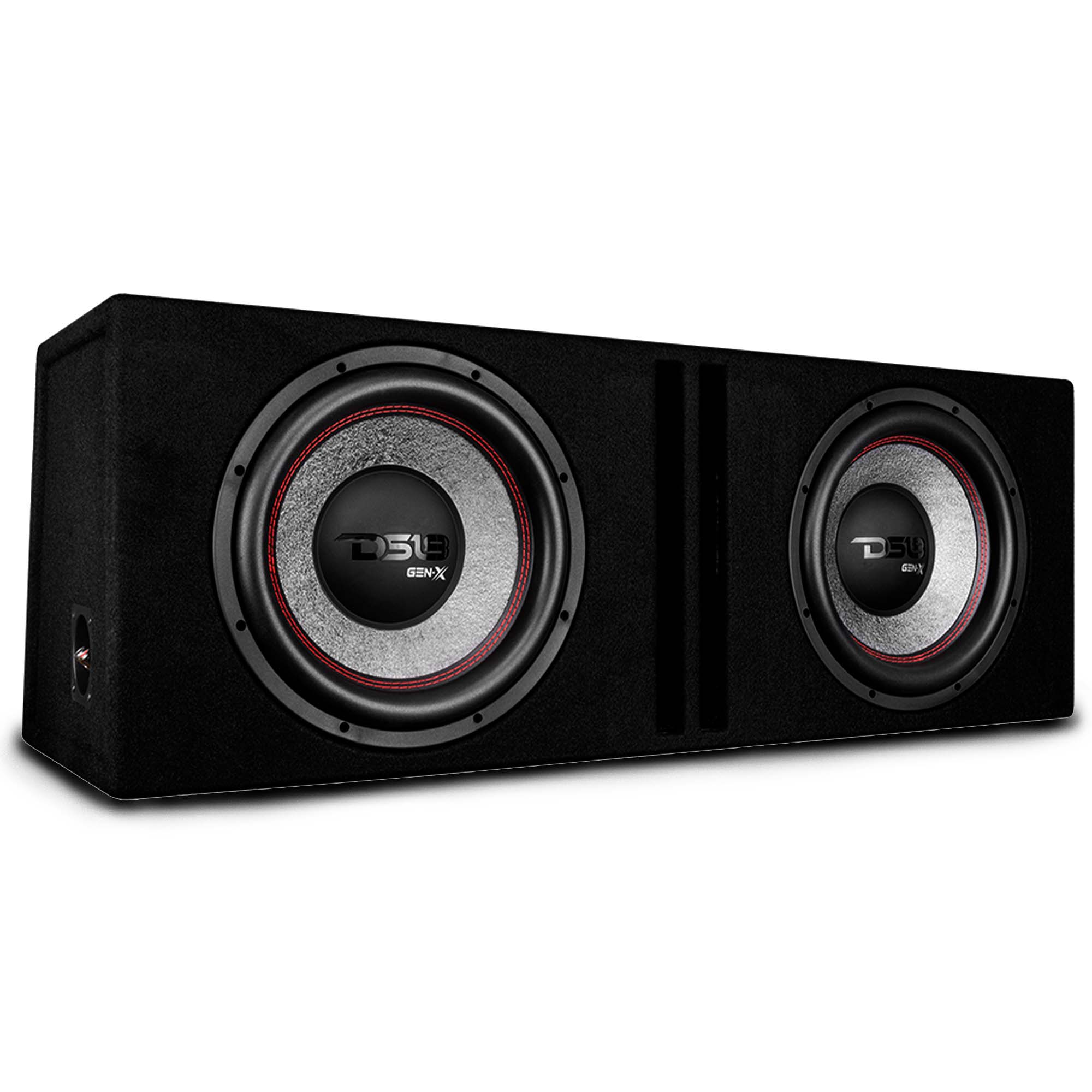 DS18 GEN-X212LD Dual 12" Loaded Subwoofer Ported Enclosure With GEN-X124D 900 Watts RMS