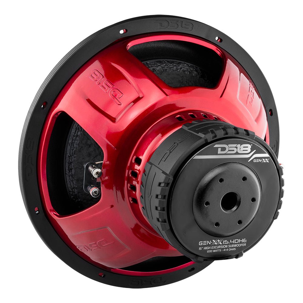 DS18 GEN-XX15.4DHE GEN-XX 15" High Excursion Subwoofer Double Stacked Magnets 600 Watts Rms DVC 4-Ohm