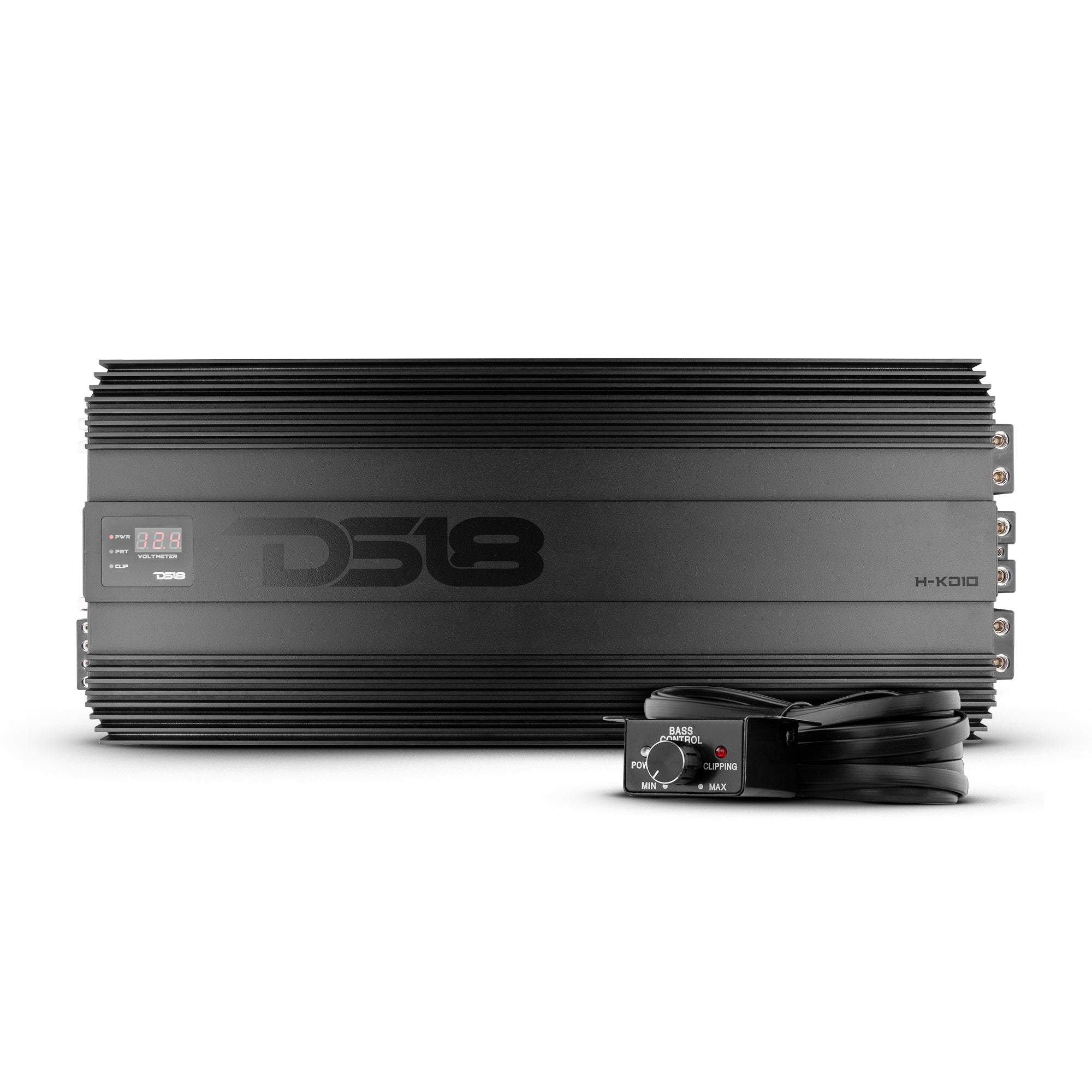 DS18 H-KO10 HOOLIGAN KO Black 1-Channel Amplifier with Voltmeter 10000 Watts Rms @ 1-Ohm Made In Korea