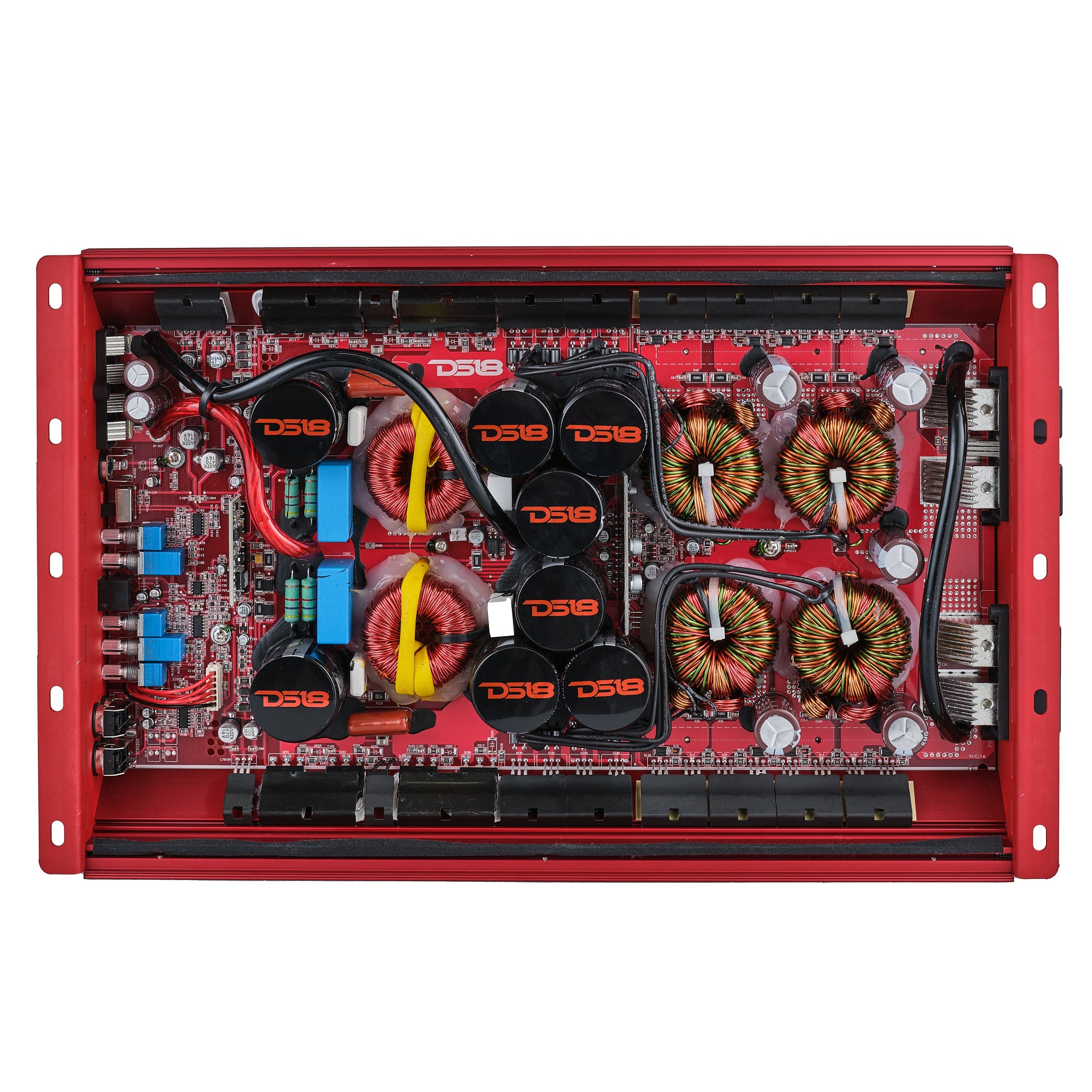 DS18 H-KO5/RD HOOLIGAN KO 1-Channel Amplifier with Voltmeter 5000 Watts Rms @ 1-Ohm Made In Korea