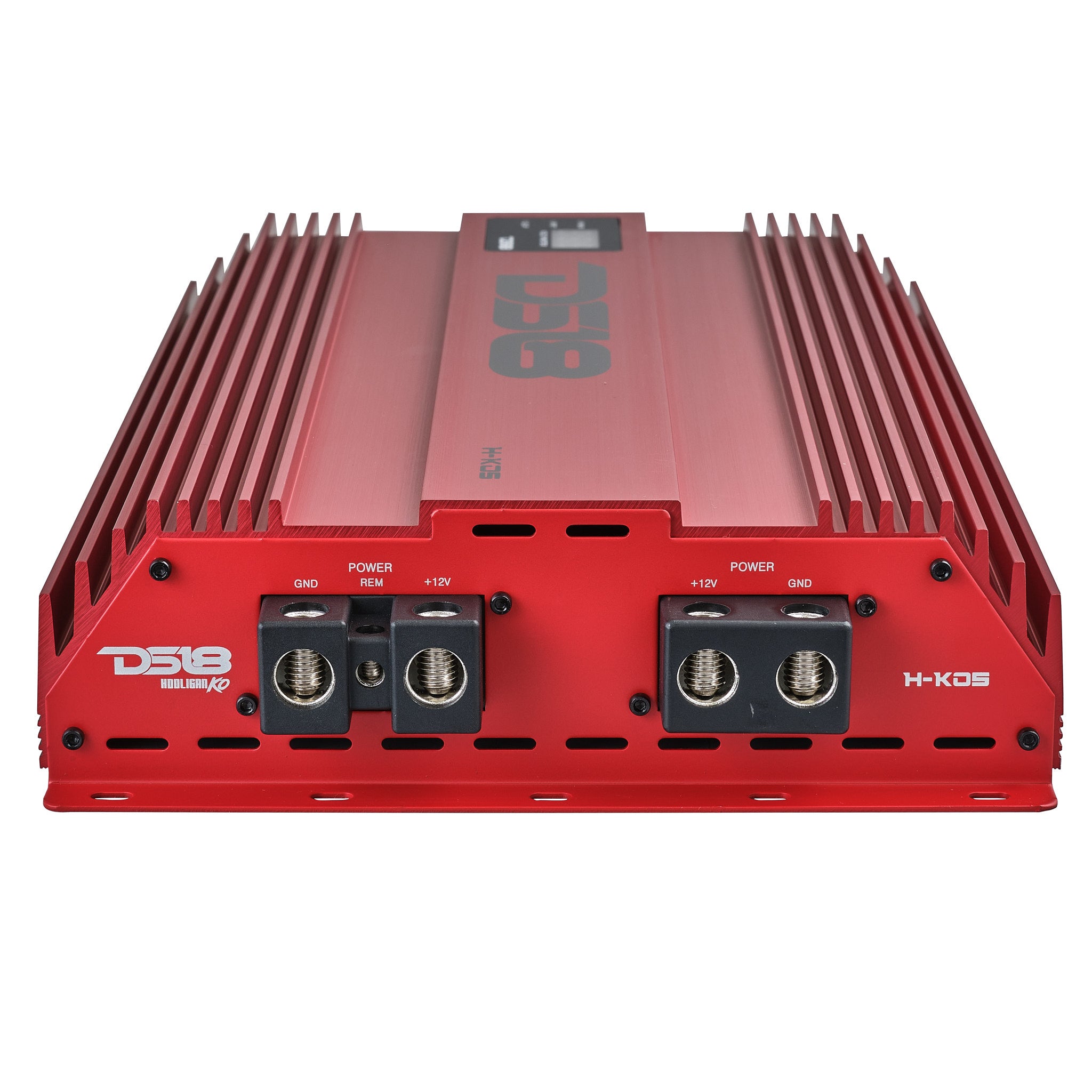 DS18 H-KO5/RD HOOLIGAN KO 1-Channel Amplifier with Voltmeter 5000 Watts Rms @ 1-Ohm Made In Korea