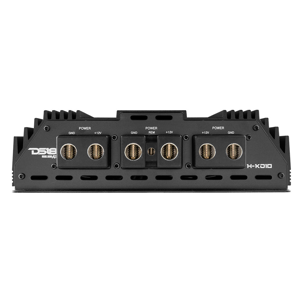 DS18 H-KO10 HOOLIGAN KO Black 1-Channel Amplifier with Voltmeter 10000 Watts Rms @ 1-Ohm Made In Korea