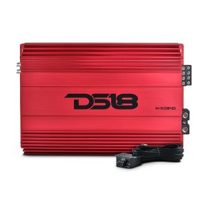 DS18 H-KO340/RD HOOLIGAN KO Full Range Class D 4-Channel Amplifier 4 x 300 Watts Rms @ 4-Ohm Made In Korea