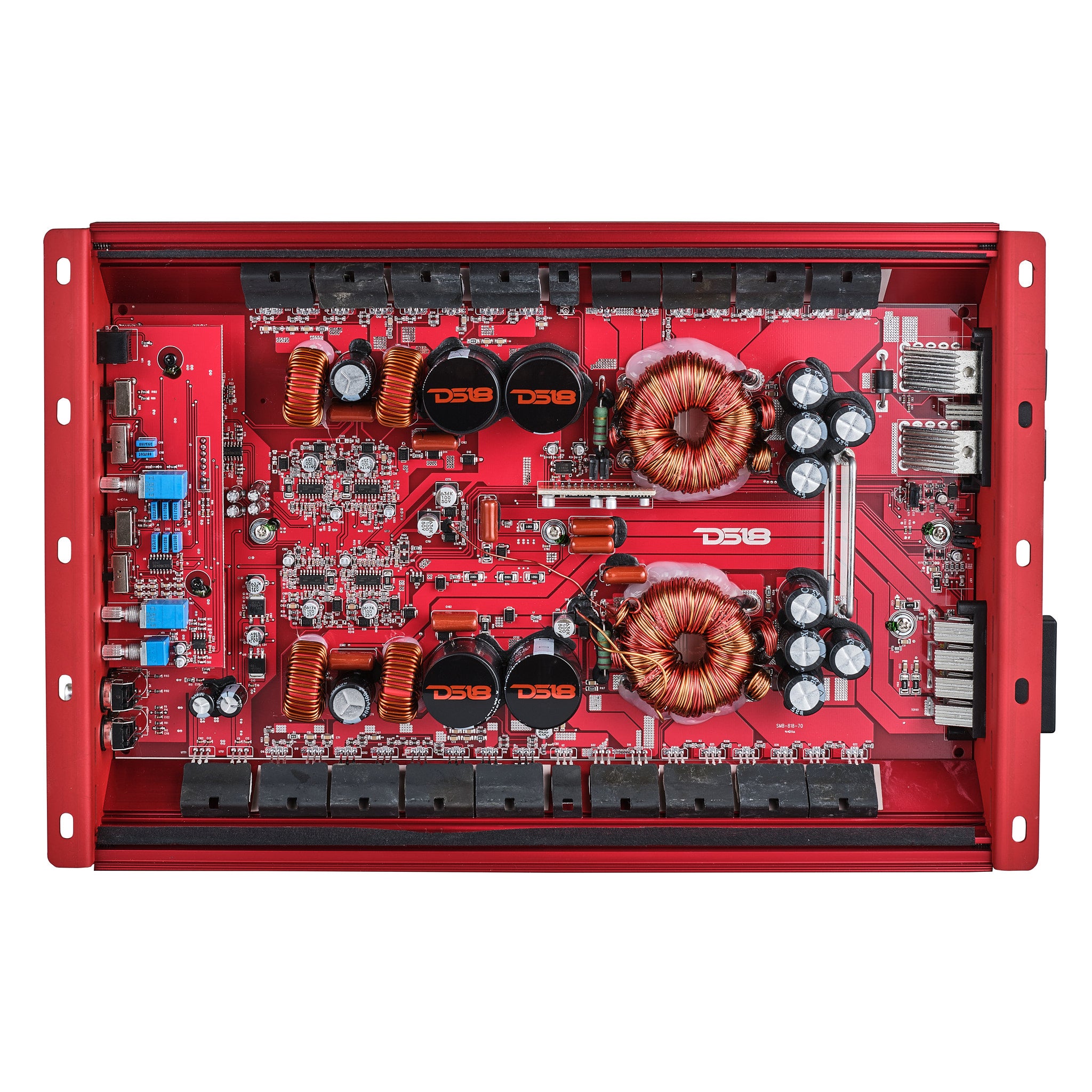 DS18 H-KO340/RD HOOLIGAN KO Full Range Class D 4-Channel Amplifier 4 x 300 Watts Rms @ 4-Ohm Made In Korea