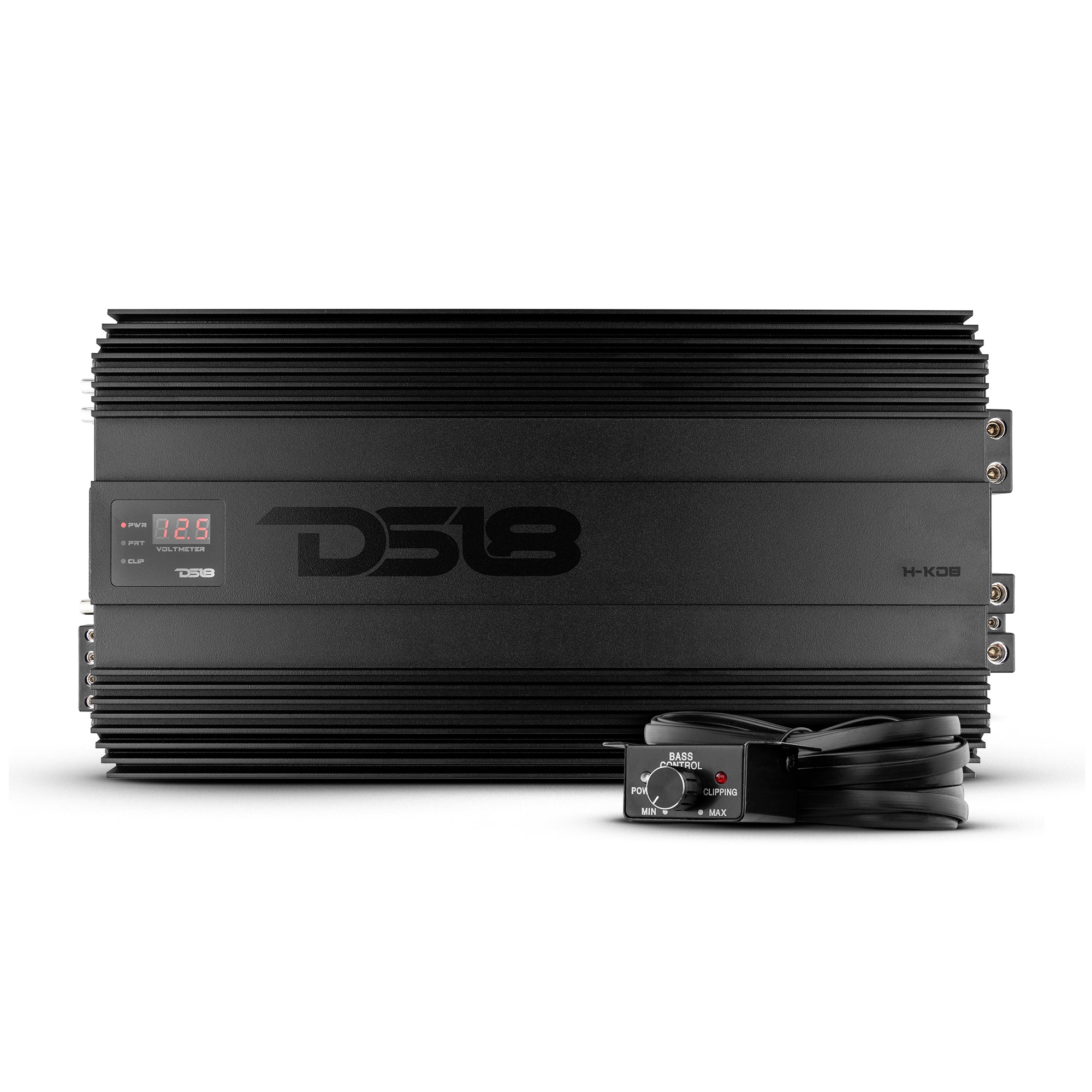 DS18 H-KO8 HOOLIGAN KO 1-Channel Amplifier with Voltmeter 8000 Watts Rms @ 1-Ohm Made In Korea