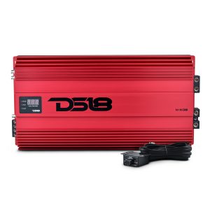 DS18 H-KO8/RD HOOLIGAN KO 1-Channel Amplifier with Voltmeter 8000 Watts Rms @ 1-Ohm Made In Korea