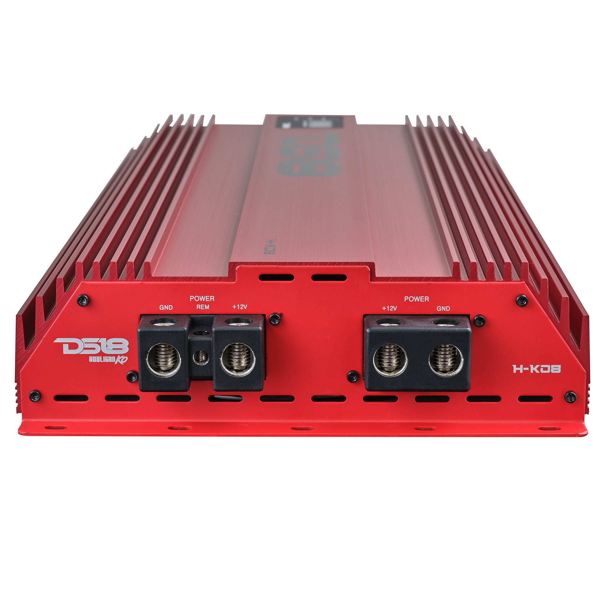 DS18 H-KO8/RD HOOLIGAN KO 1-Channel Amplifier with Voltmeter 8000 Watts Rms @ 1-Ohm Made In Korea