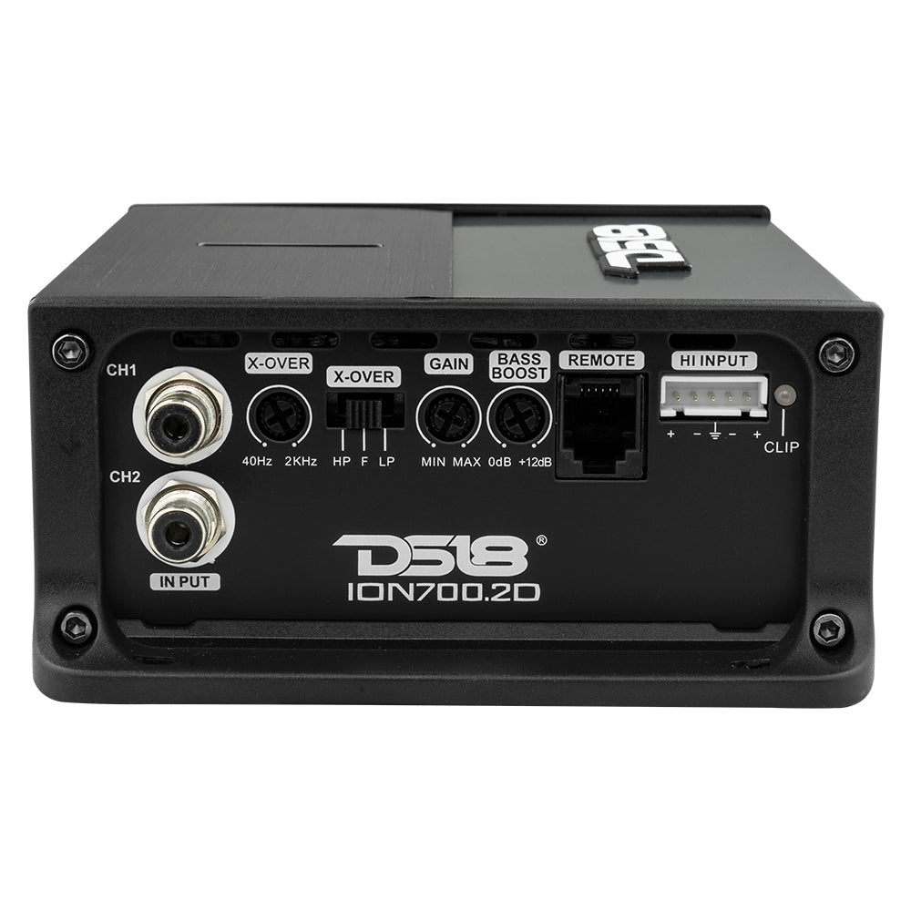 DS18 ION700.2D ION Compact Full Range 2 Channel Amplifier 2 x 350W RMS @ 2-Ohm