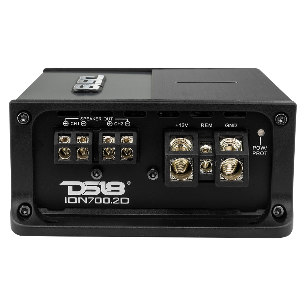 DS18 ION700.2D ION Compact Full Range 2 Channel Amplifier 2 x 350W RMS @ 2-Ohm