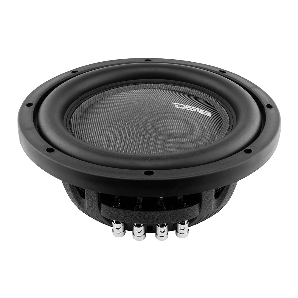 DS18 IXS10.4D IXS Shallow-Mount 10" Fiber Glass Subwoofer 600 Watts Rms DVC 4-Ohm