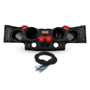 DS18 JK-SBAR/BK.HT Jeep JK/JKU Overhead Sound Bar System Fits 4 X 8" Speakers (Not included) 4 X Tweeters PRO-TW4L and 2 X Drivers PRO-DRNS…