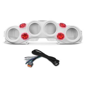 DS18 JL-SBAR/WH.HT Jeep JL/JLU,JT Overhead Bar System Fits 4 X 8" Speakers (Not Included) and 4 X Tweeters PRO-TW4L and Harness Included