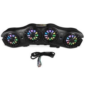 DS18 JL24-SBAR/BKLD Jeep JL/JLU/JT 2024–Up Overhead Sound Bar – Loaded with 4 x 8” NXL-IQ8 Marine Speakers