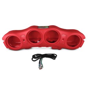 DS18 JL24-SBAR/RD Jeep JL/JLU/JT 2024 Overhead Sound Bar – OEM Fit, Harness Included, Fits 4 x 8” Speakers