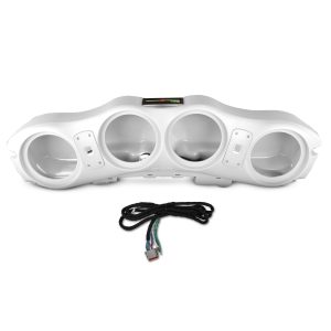 DS18 JL24-SBAR/WH Jeep JL/JLU/JT 2024 Overhead Sound Bar – OEM Fit, Harness Included, Fits 4 x 8” Speakers