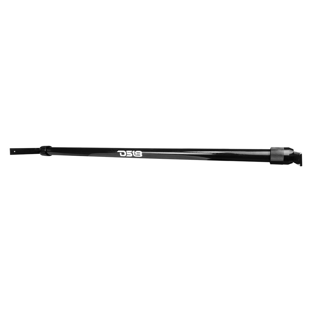 DS18 JT-TUBE/BK Jeep Gladiator JT Bed-Mounted Speaker Tower Bar | Adjustable Width | 2” Tube | Multi-Speaker Setup (Up to 8)