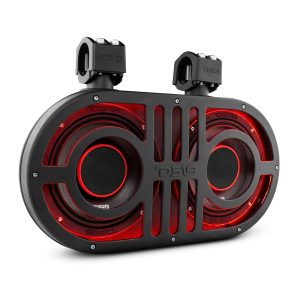 DS18 JVOCE8 Dual 8" Marine and Powersports PRO Roll Cage Sound Bar System with Built in LED RGB Lights 500 Watts Rms ( 2 x PRO-HY8.4B Inclu…