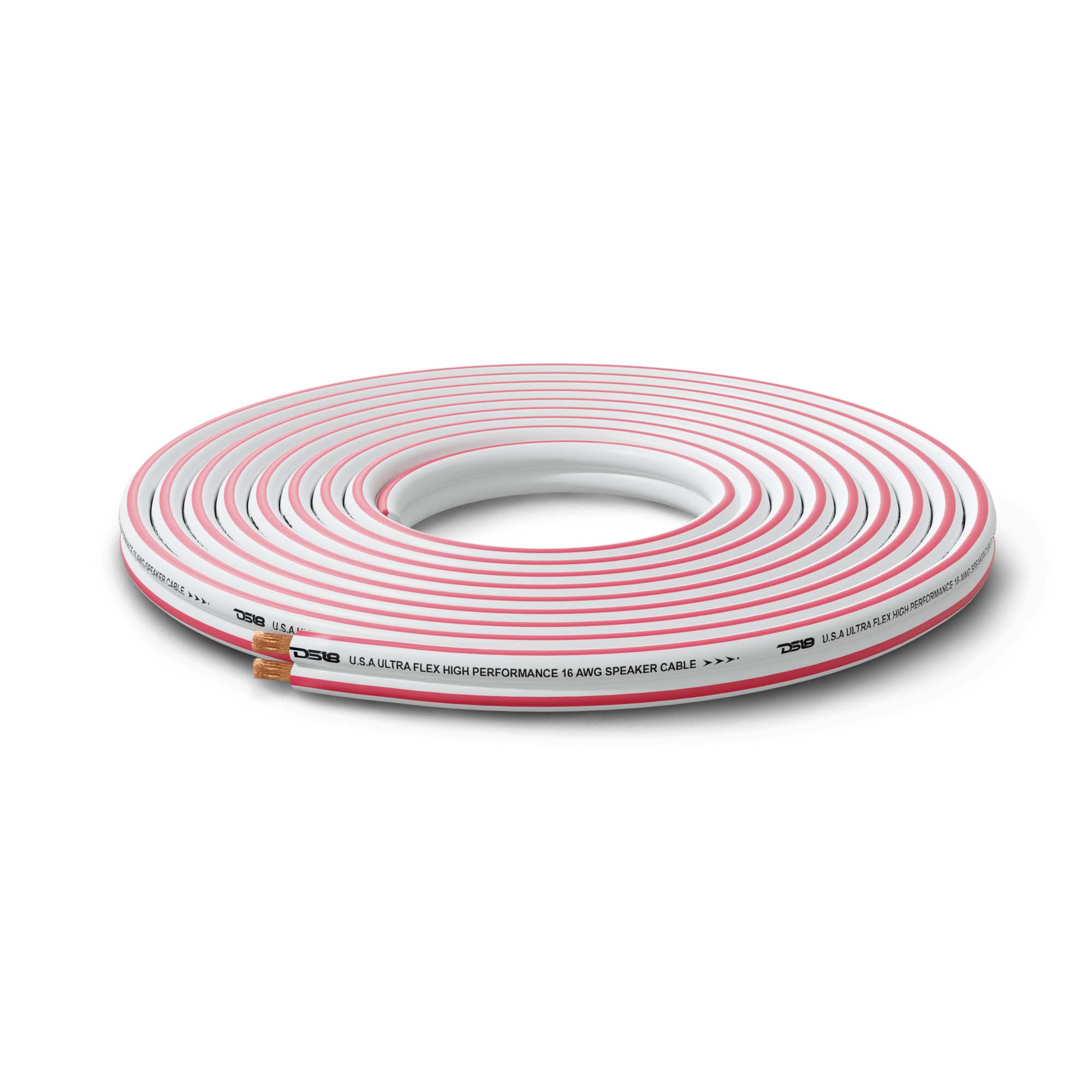 DS18 MOFC16GA150SW 16-GA Marine Grade Tinned 100% Copper OFC Speaker Wire -150 Feet