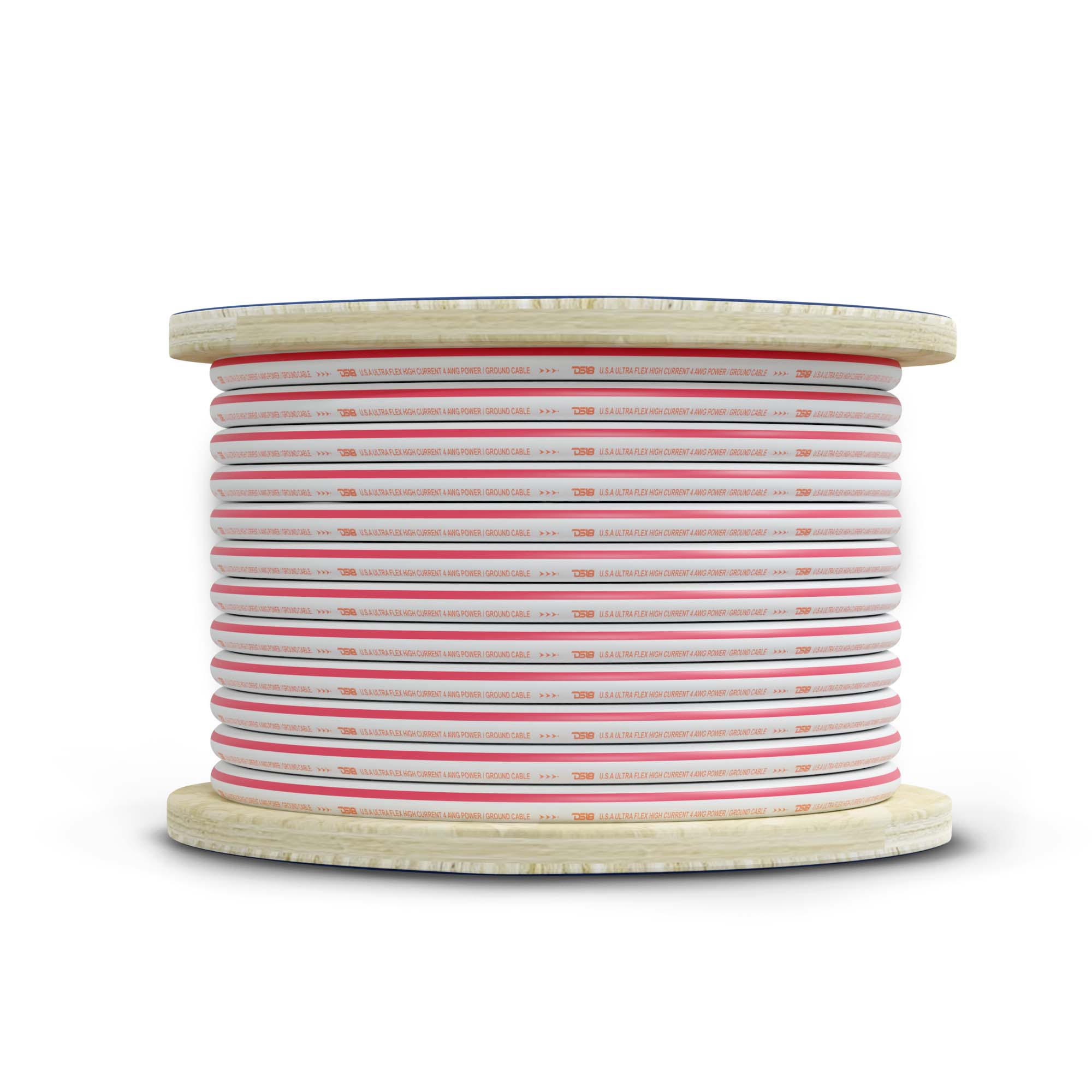 DS18 MOFC4GA50P 4-GA Marine Grade Tinned 100% Copper OFC Power Wire -50 Feet