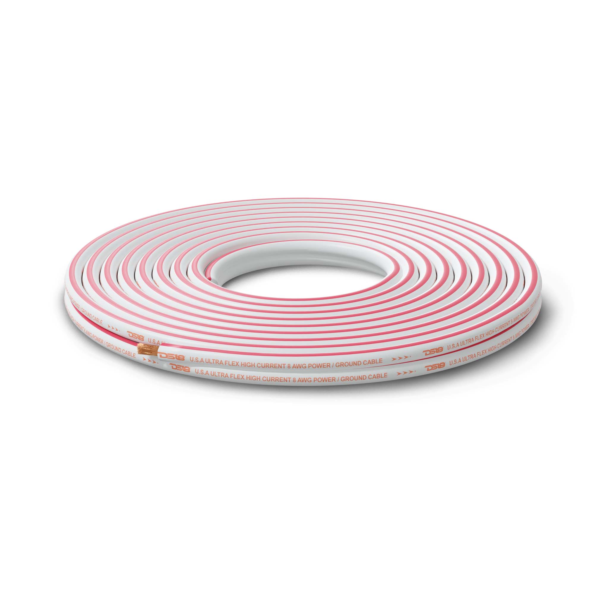 DS18 MOFC8GA100P 8-GA Marine Grade Tinned 100% Copper OFC Power Wire -100 Feet