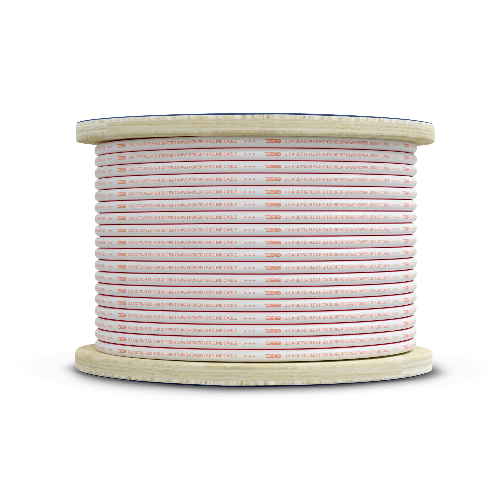 DS18 MOFC8GA100P 8-GA Marine Grade Tinned 100% Copper OFC Power Wire -100 Feet